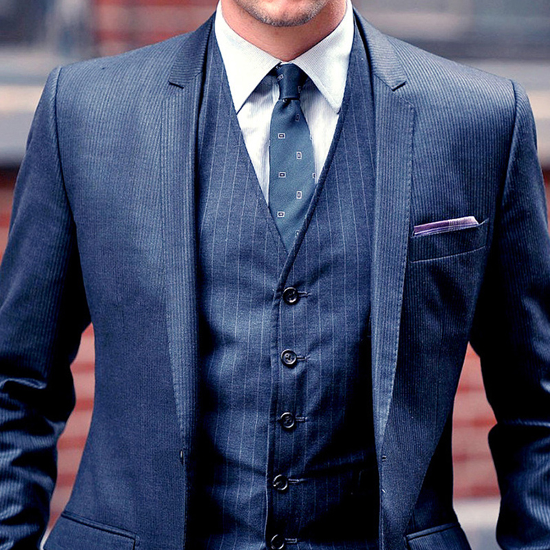 Three Piece Pinstripe Suit photo